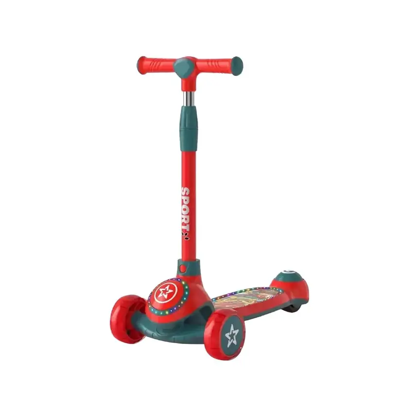 BravoExpress Sport Kids Glider Scooter Dimensions Red Image