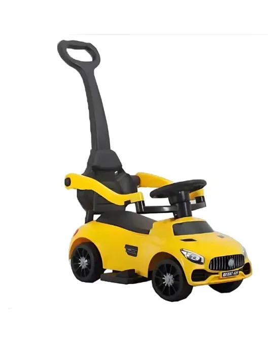 BravoExpress Sportster Sleek Coupe Kids Push Car Yellow