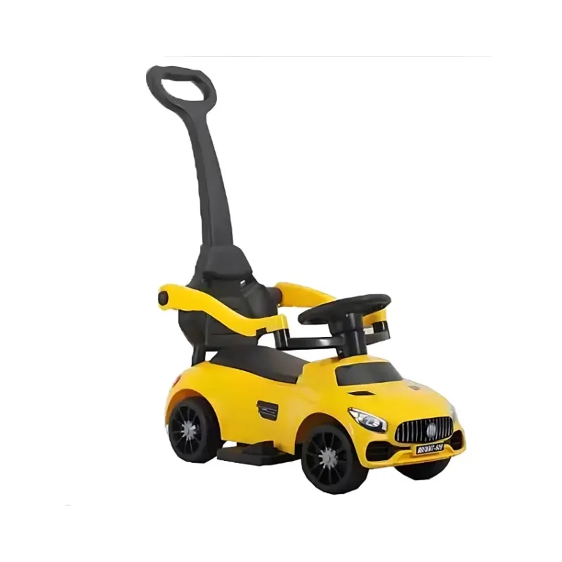 BravoExpress Sportster Sleek Coupe Kids Push Car Yellow Main