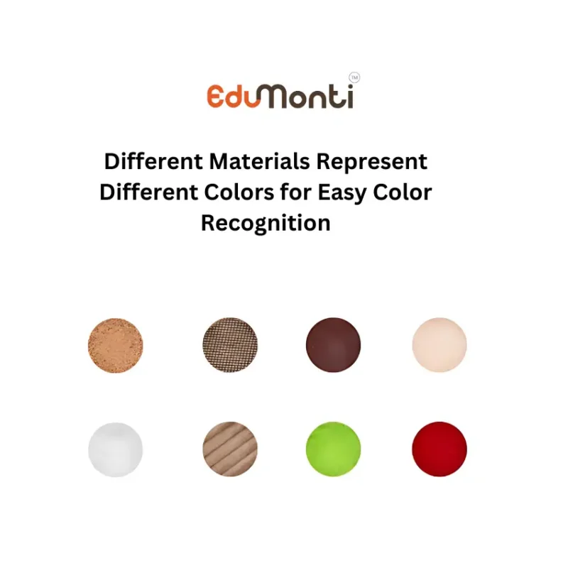 EduMonti Sensory Texture Matching Board Materials