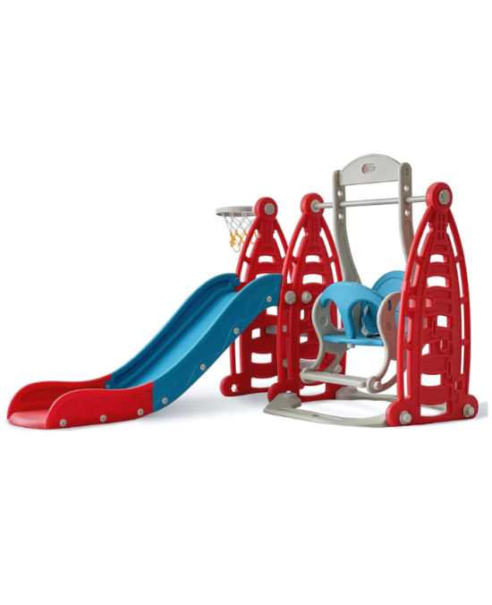 3-in-1 Toddler Climber and Swing Set – Slide, Swing, and Basketball Hoop (1)