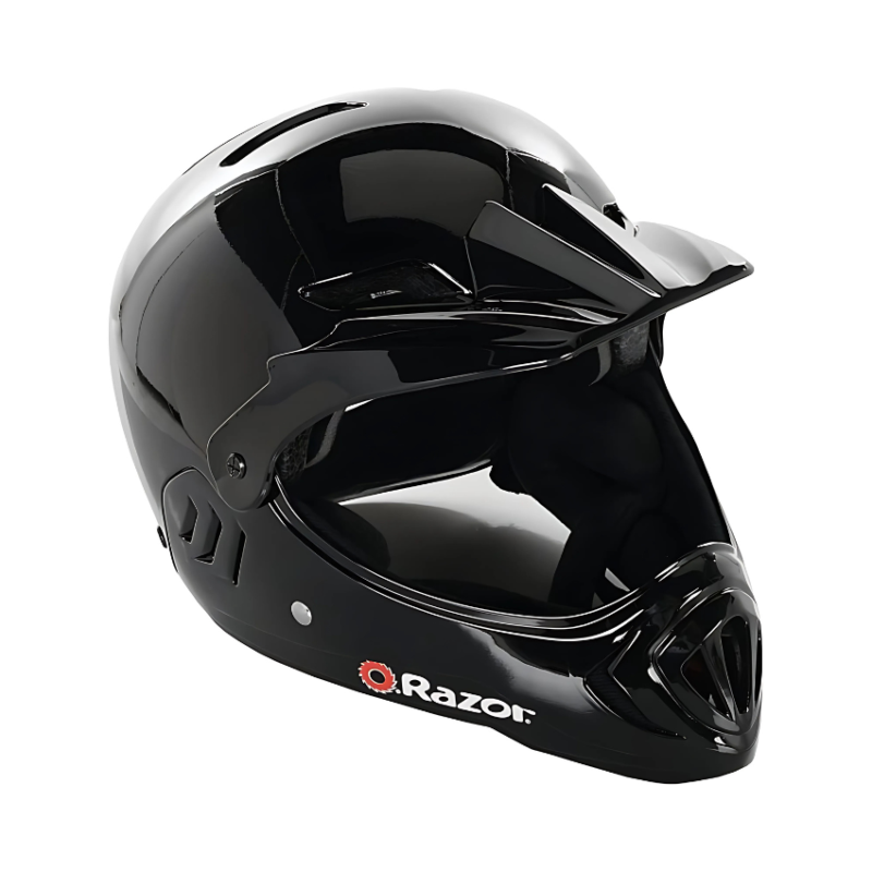 Razor Full-Face Child Helmet Gloss Black – Superior Safety for Active Kids (1)