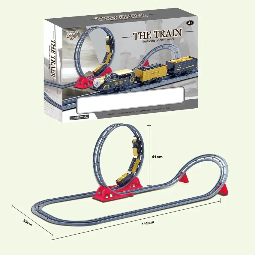 Turbo Loop Express Classic Train Set with Thrilling Dual Loops (3)