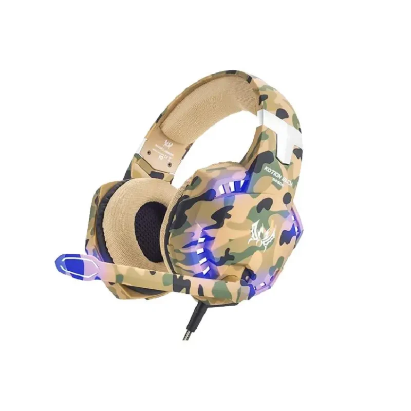 Kotion Each G2600 Gaming Headphone with Mic and LED Camo (1)