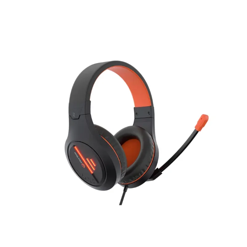 MeeTion MT-HP021 Stereo Gaming Headset with Mic Black Orange Lightweight Backlit (1)