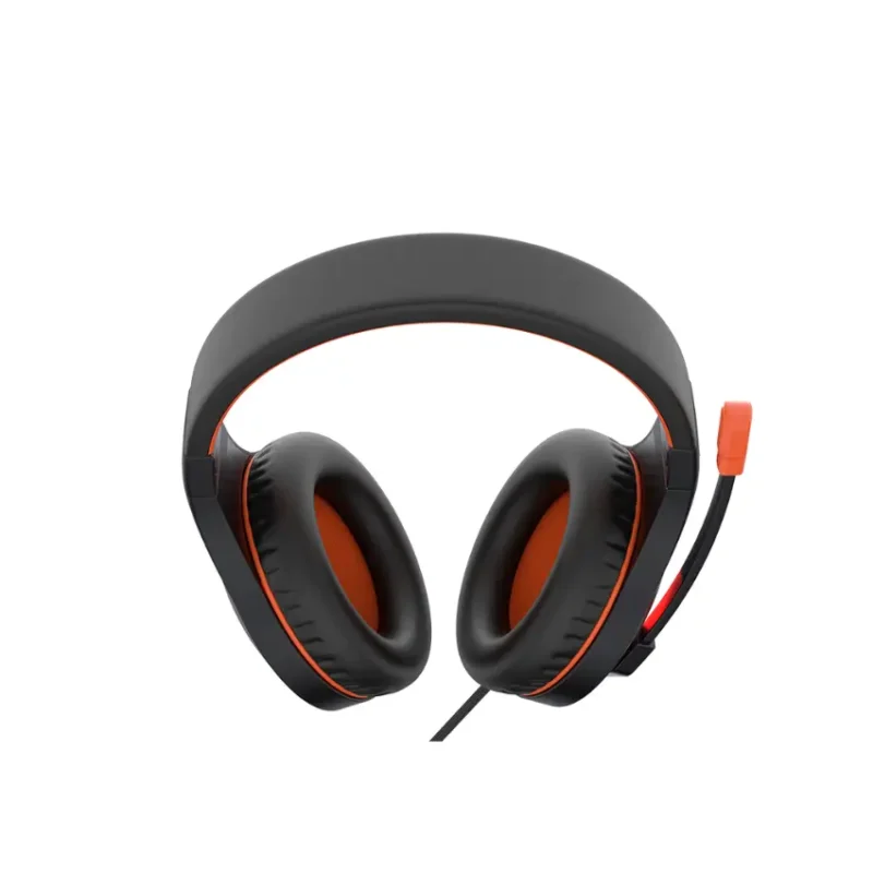 MeeTion MT-HP021 Stereo Gaming Headset with Mic Black Orange Lightweight Backlit (3)