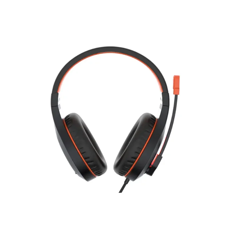 MeeTion MT-HP021 Stereo Gaming Headset with Mic Black Orange Lightweight Backlit (5)