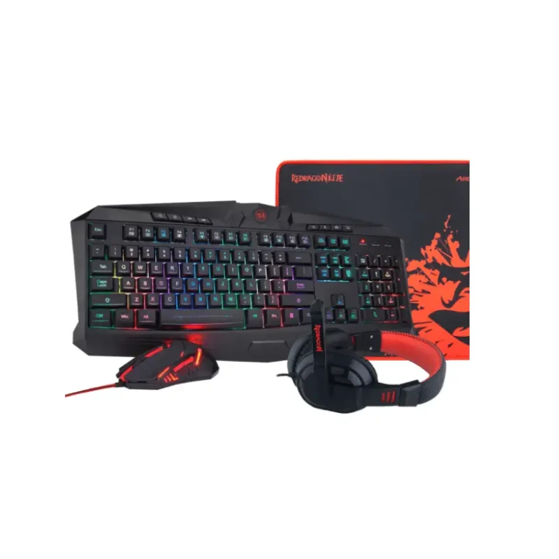 Redragon 4-in-1 Combo S101-BA-2 Keyboard, Mouse, Headset & Mouse Pad (3)