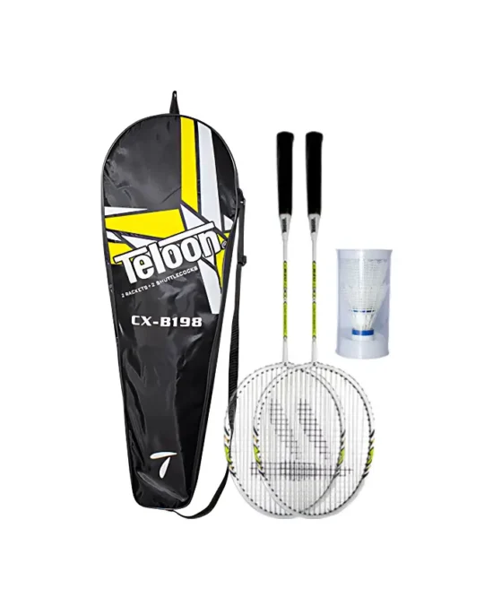 Teloon Badminton Racket Set (2 Pcs) + 2 Shuttlecocks - CX-B198 Main