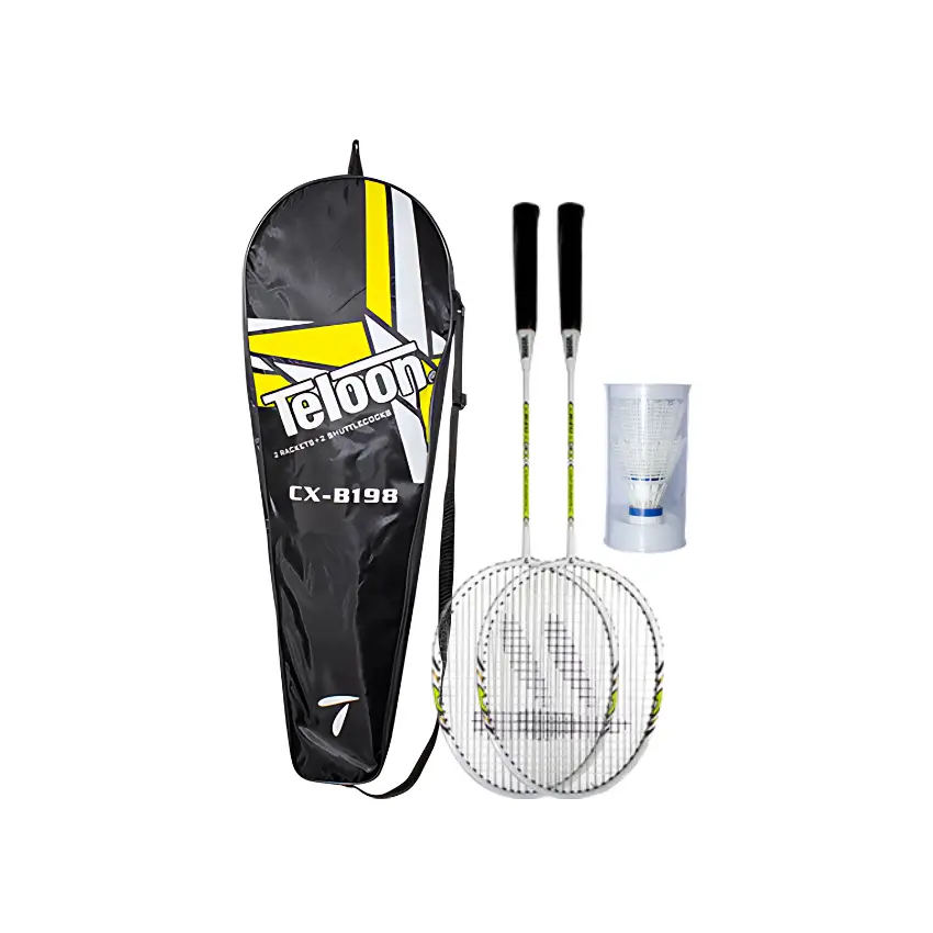 Teloon Badminton Racket Set (2 Pcs) + 2 Shuttlecocks - CX-B198 Main