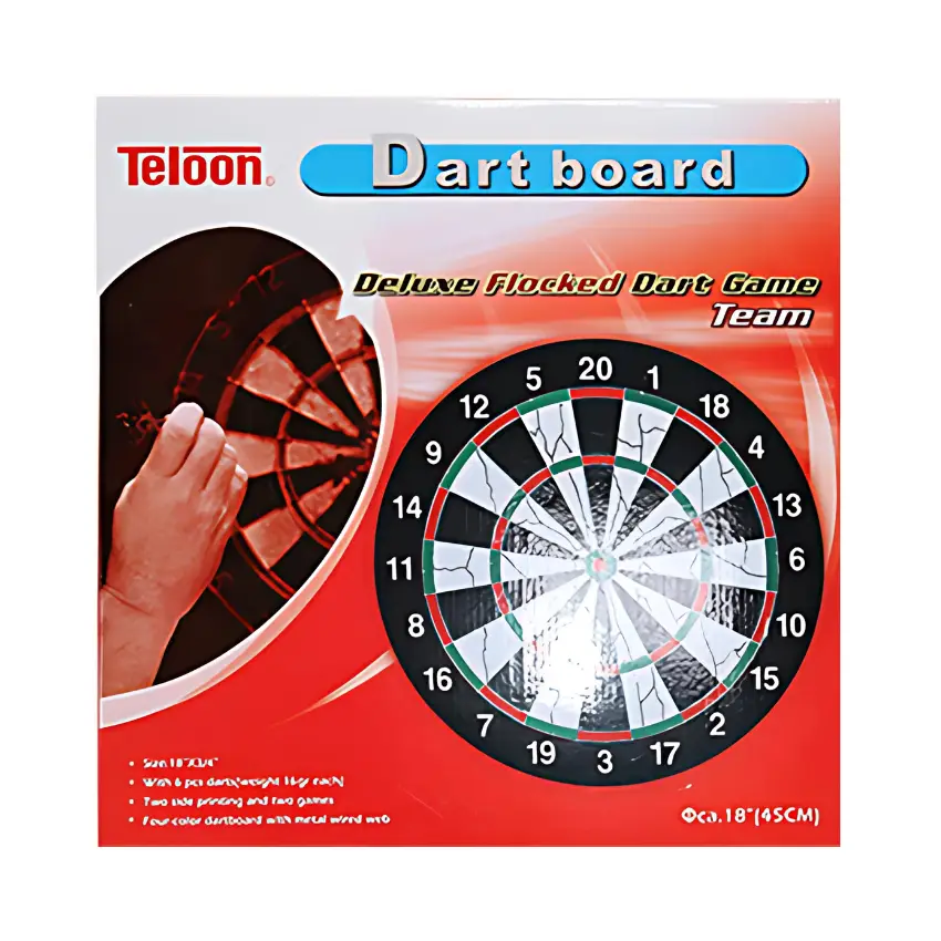 Teloon Deluxe Flocked Dartboard Team 18 - BL18012 (2)