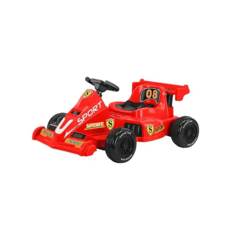 Turbo Racer Kids Go-Kart Ride-On Car