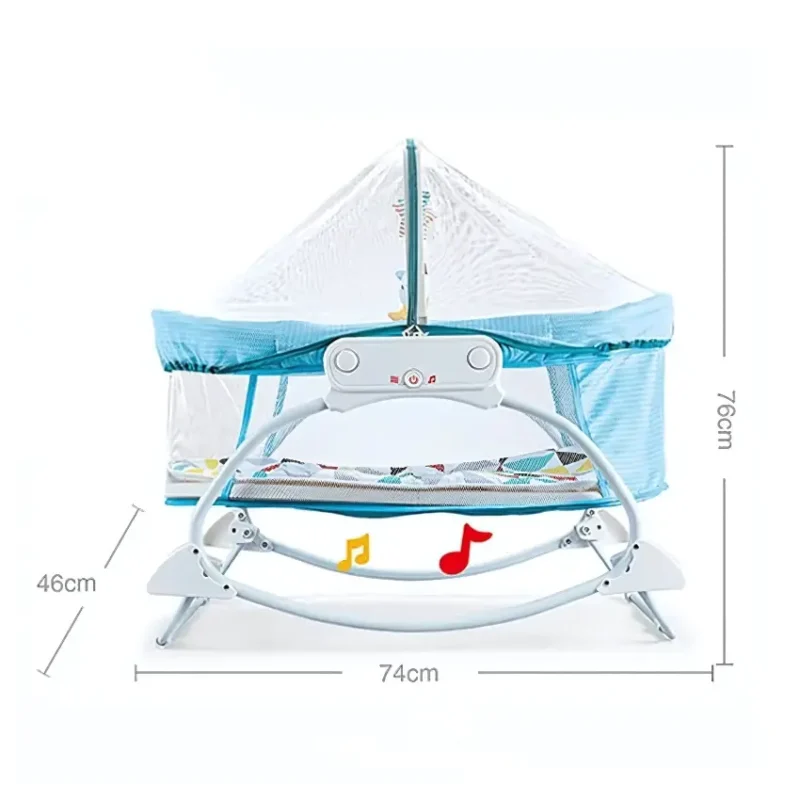 Baby Sleep Bassinet with Calming Vibrations and Toys (1)