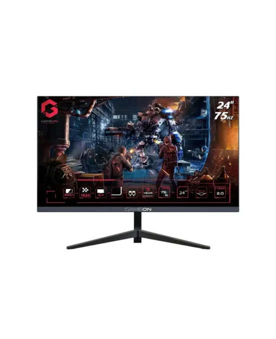 Gameon 24″ FHD Gaming Monitor, VA Panel 75Hz, 4-ms – GO24FHD75VA