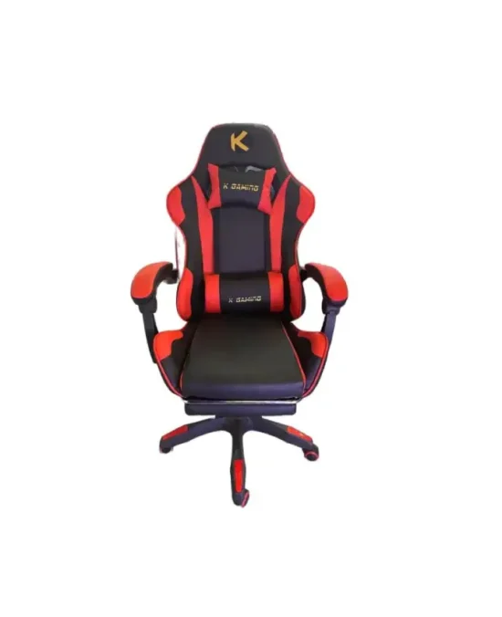 K Gaming Reclining Chair with Footrest - RedBlack