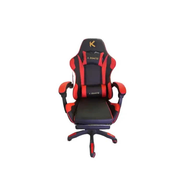 K Gaming Reclining Chair with Footrest - RedBlack