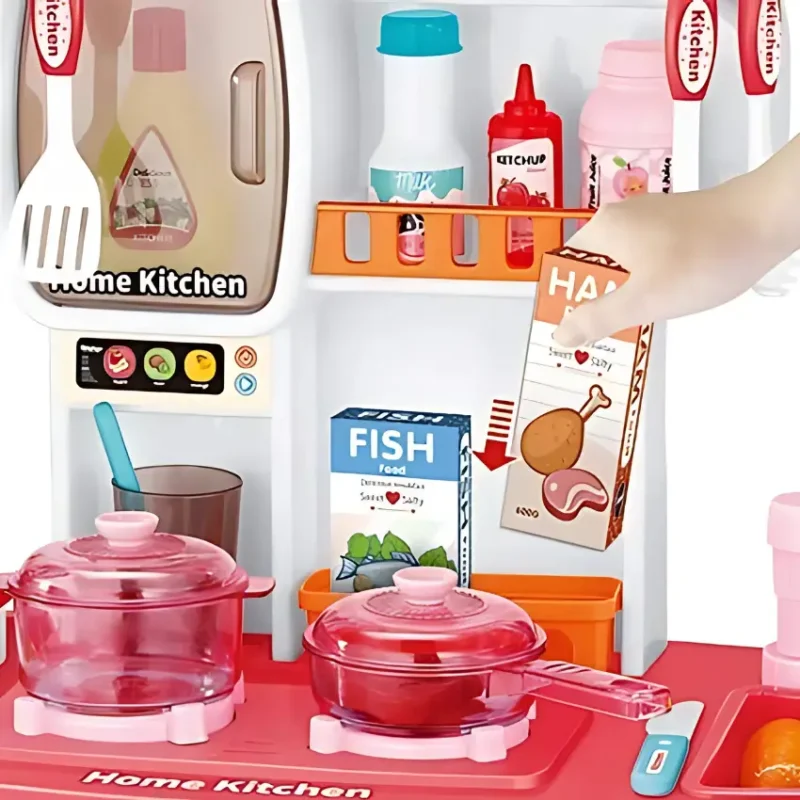 Little Chef Puzzle Kitchen Set - Pink (2)