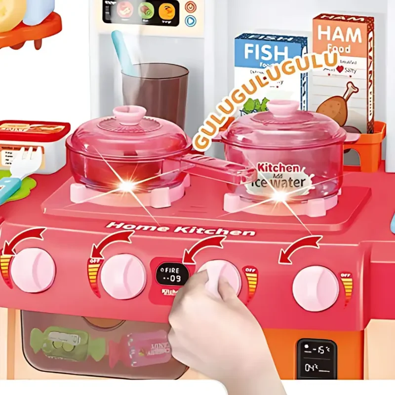 Little Chef Puzzle Kitchen Set - Pink (3)