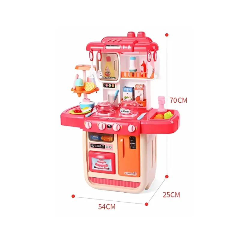 Little Chef Puzzle Kitchen Set - Pink (6)