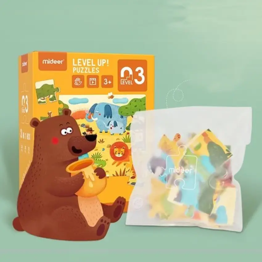 Mideer Level Up! Puzzles - 3-in-1 Box (Ages 3+) - Natural Scenery (2)