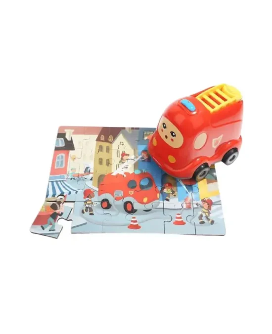 TopBright 24-Piece Wooden Puzzle In Fire Truck (1)