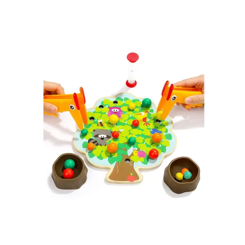 TopBright Wooden Pecker's Fruit Fiesta Game (1)