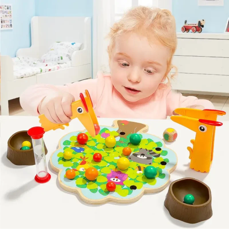 TopBright Wooden Pecker's Fruit Fiesta Game (3)