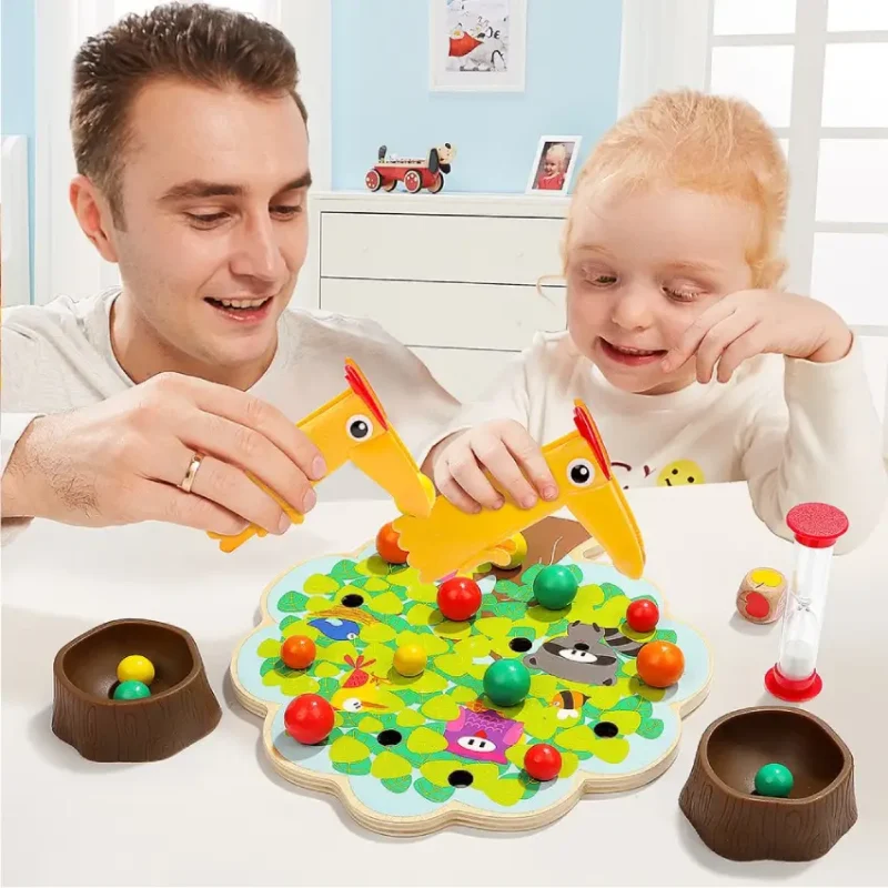 TopBright Wooden Pecker's Fruit Fiesta Game (5)