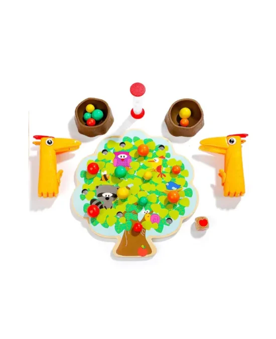 TopBright Wooden Pecker's Fruit Fiesta Game (7)