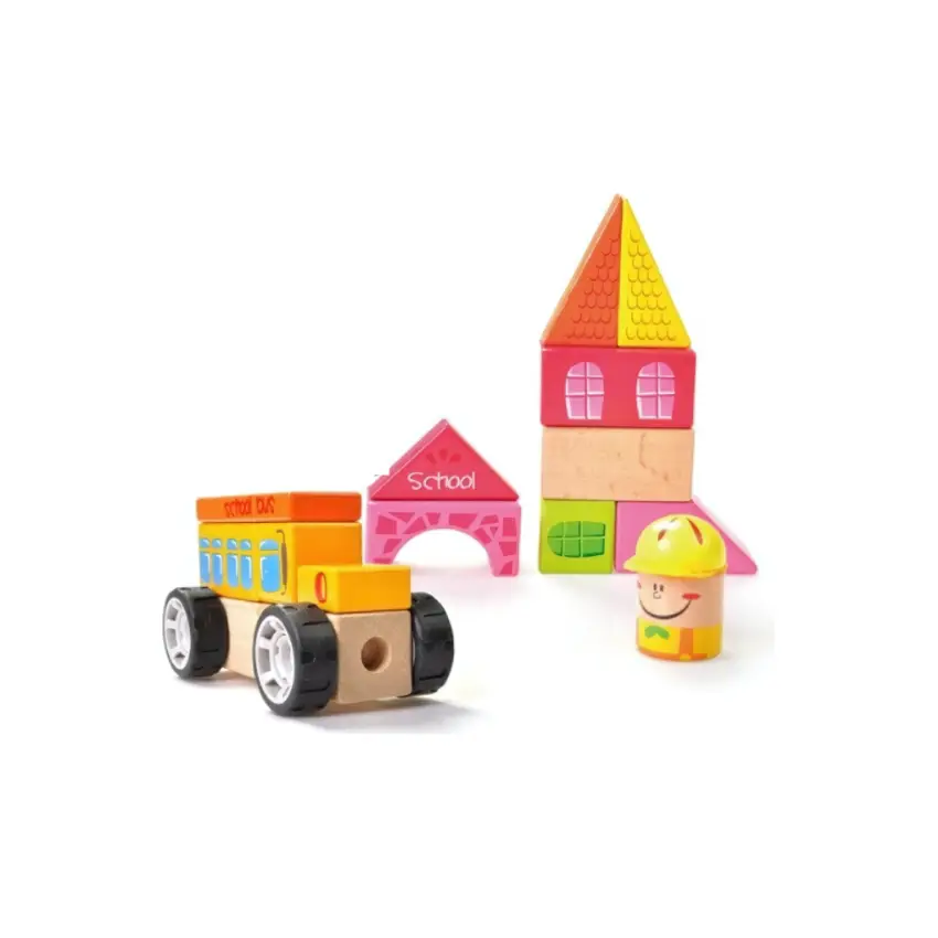 TopBright Wooden School Sound Blocks