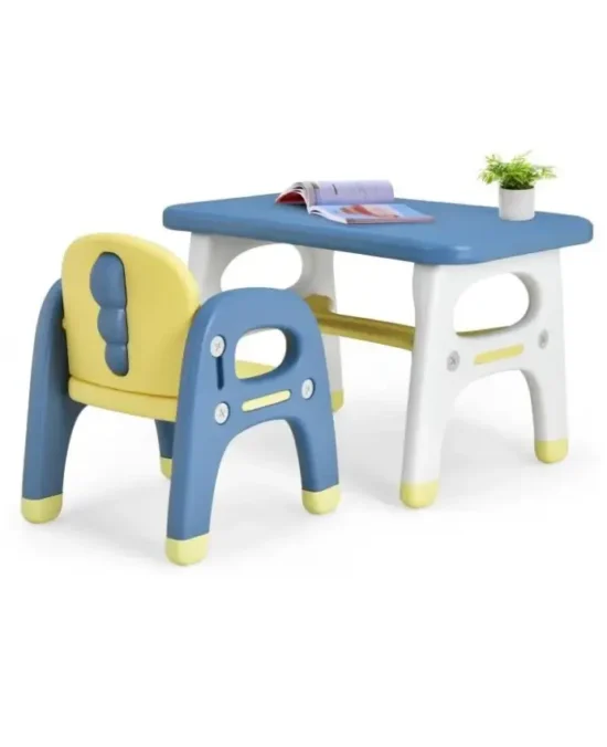 Foldable Kids Study Desk and Chair Set (2)