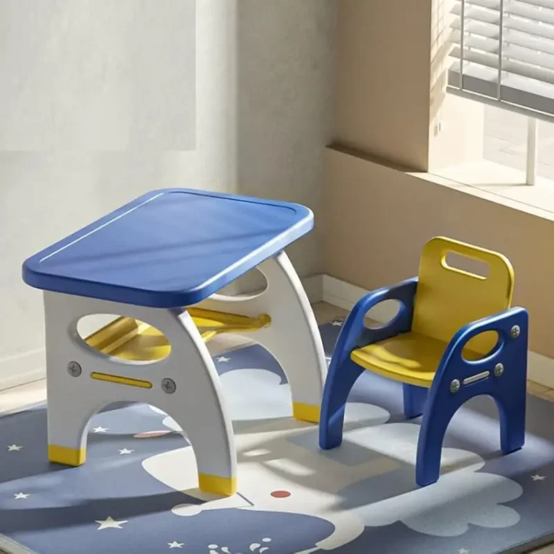 Foldable Kids Study Desk and Chair Set (2)