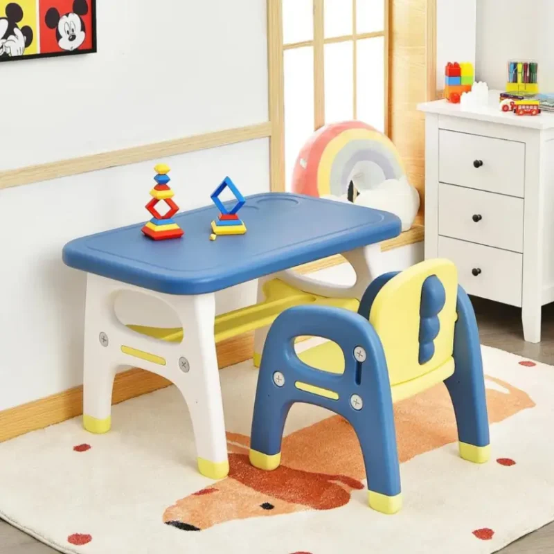 Foldable Kids Study Desk and Chair Set (3)