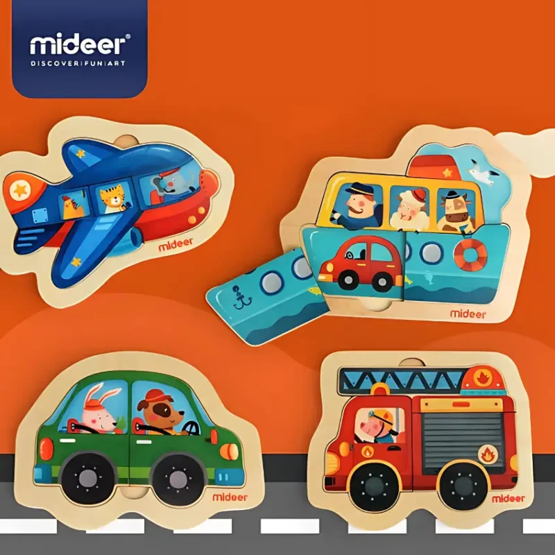 Mideer Mini Discovery Puzzle - Fire Engine (1)