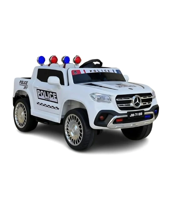 Benz Police Pick-Up Ride-On Car - JM-7188P in Qatar (4)