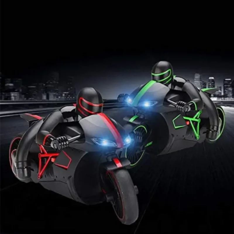 Crazon High speed R C Motorcycle - Green and Red (4)