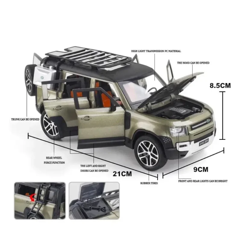 Land Rover Defender Diecast 124 Scale Car in Qatar (1)