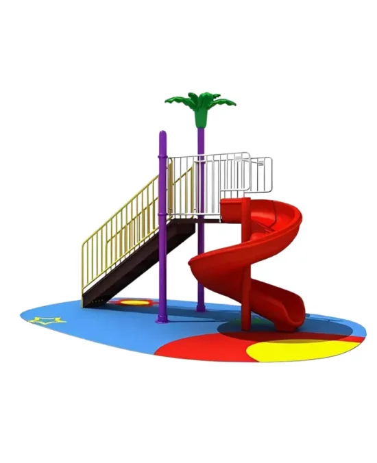 Outdoor 450-Degree Spiral Slide for Kids in Qatar (2)