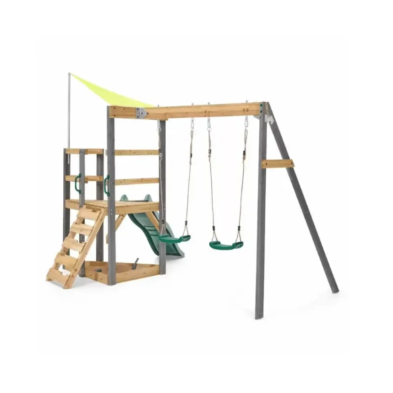 Plum Barbary Wooden Play Center with Swing and Slide in Qatar (1)