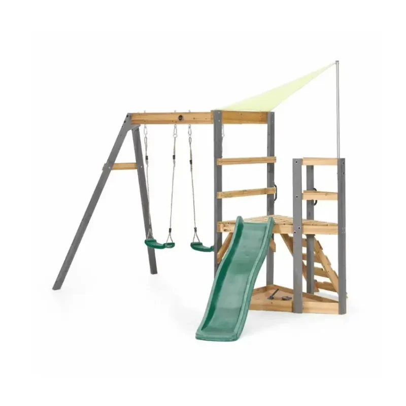 Plum Barbary Wooden Play Center with Swing and Slide in Qatar (2)