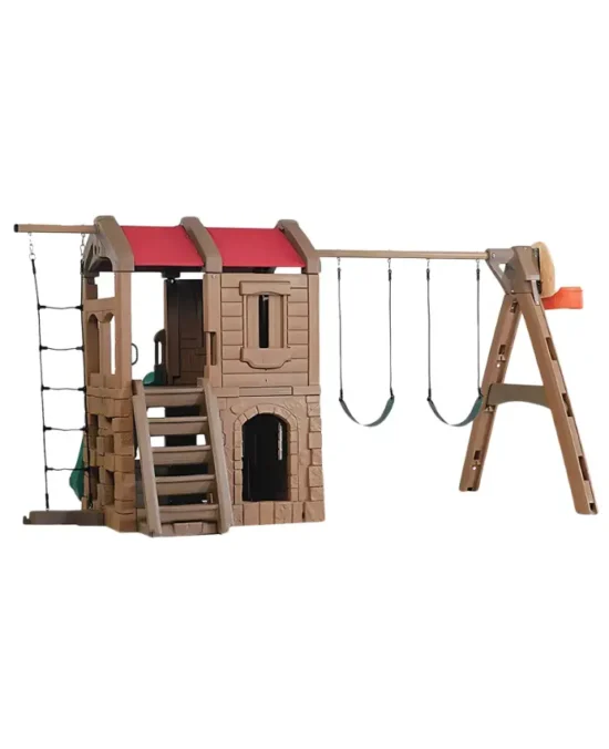 Rustic Lodge Play Center – 7-in-1 Adventure Set in Qatar (2)