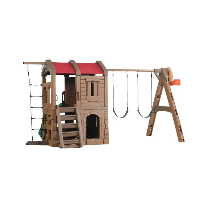 Rustic Lodge Play Center – 7-in-1 Adventure Set in Qatar (2)