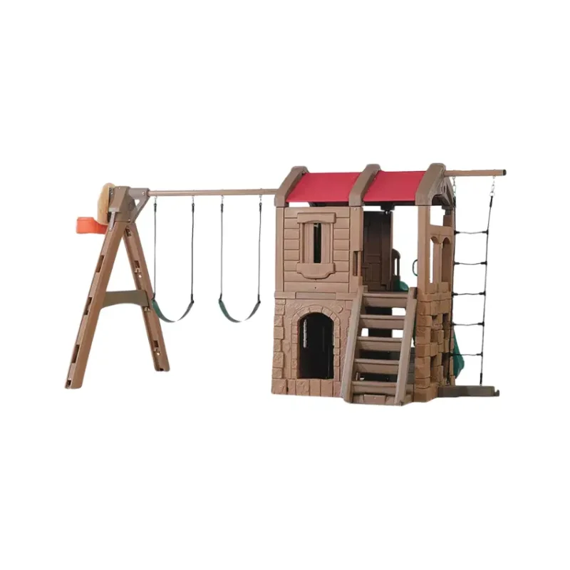 Rustic Lodge Play Center – 7-in-1 Adventure Set in Qatar (3)