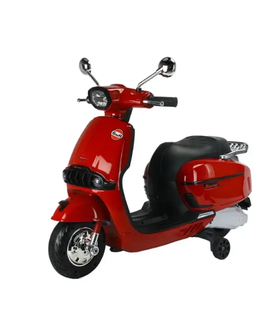 Vespa-Type Ride-On Scooter - Red