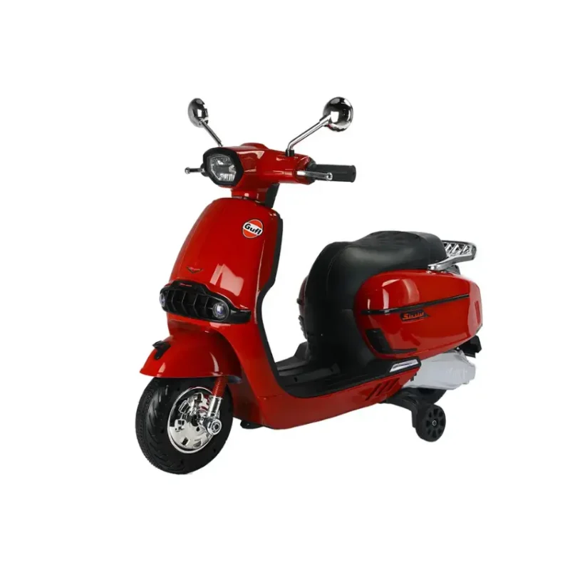 Vespa-Type Ride-On Scooter - Red