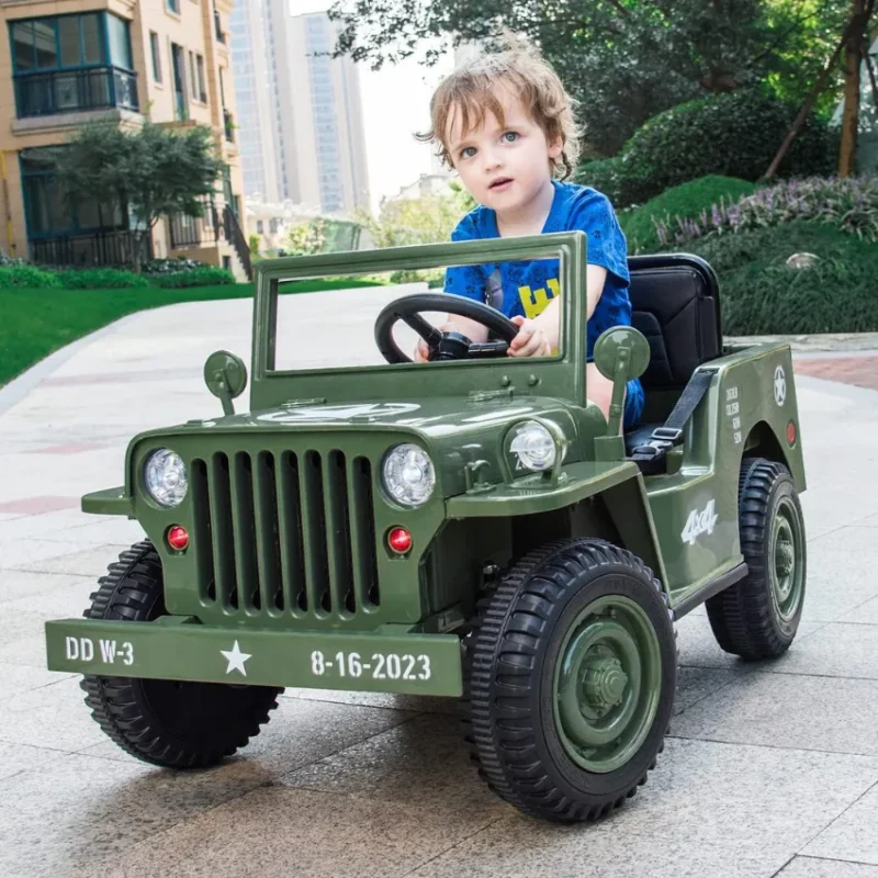 Military Jeep Ride-On Car - DD-W3 in Qatar (5)