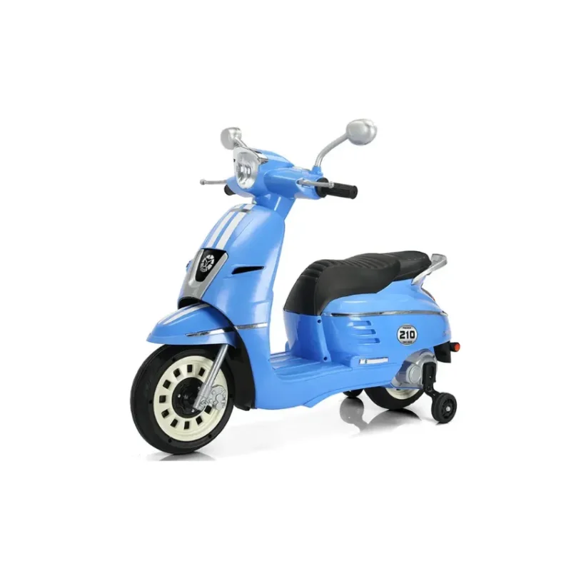 Vespa-Style Ride-On Scooter - GE2308 Blue