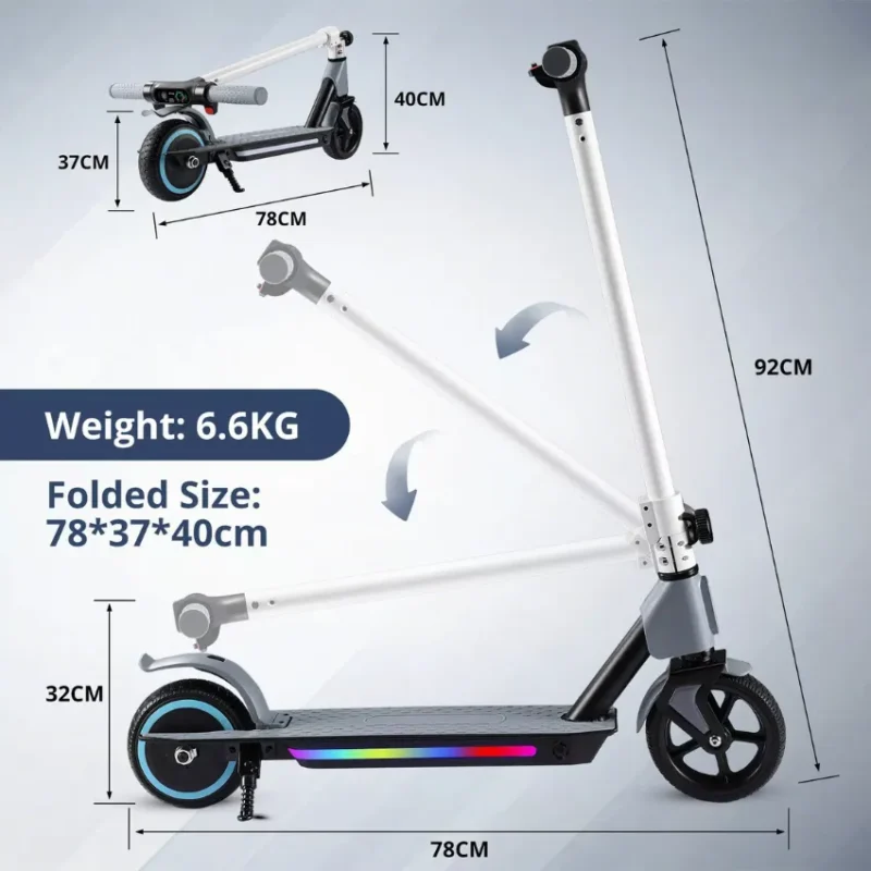 Electric Scooter for Kids - 6.5 Inches in Qatar (15)