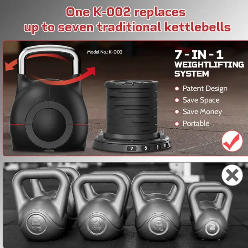 Teloon Adjustable Kettlebell 20KG - K002 in Qatar (5)